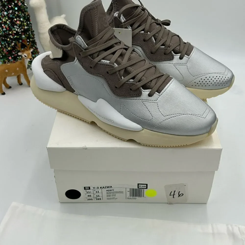 Men’s Adidas Y – 3 kaiwa silver metallic sneaker size 11.5 US